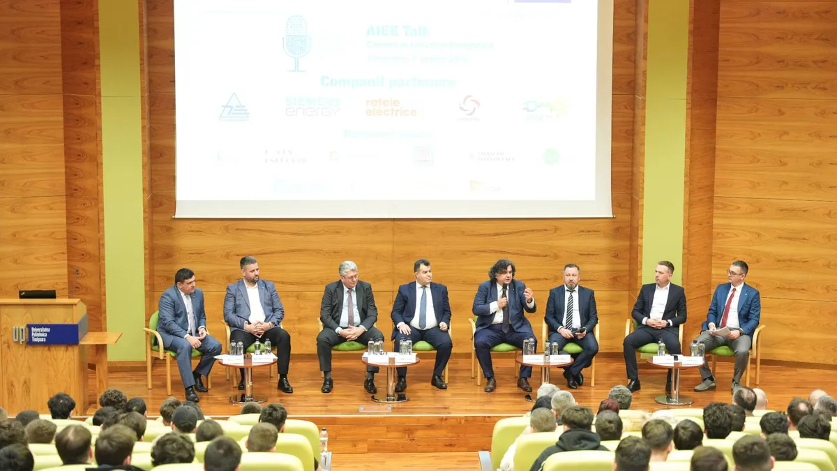 Viitorul energiei, discutat la Universitatea Politehnica Timișoara în cadrul conferinței „AIEE Talk - Cariera în industria energetică”