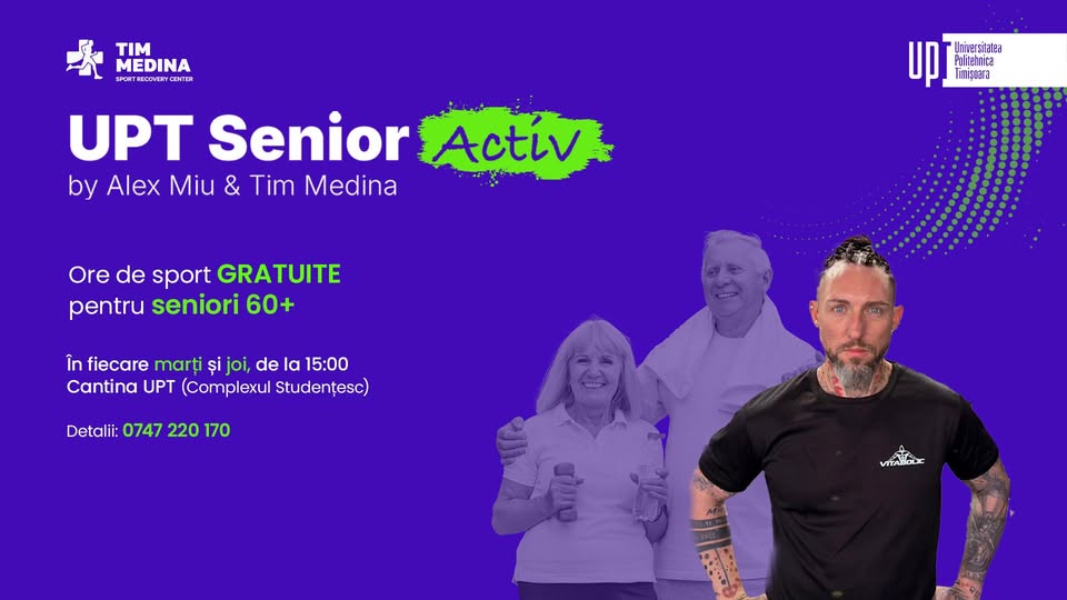 UPT lansează programul „UPT Senior Activ”, dedicat seniorilor 60+