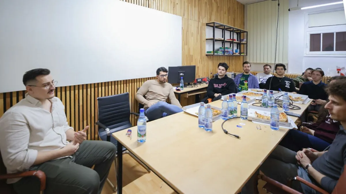 Caius Debucean s-a întors la UPT, „unde a început totul”, iar acum reușește să-i inspire și pe alții